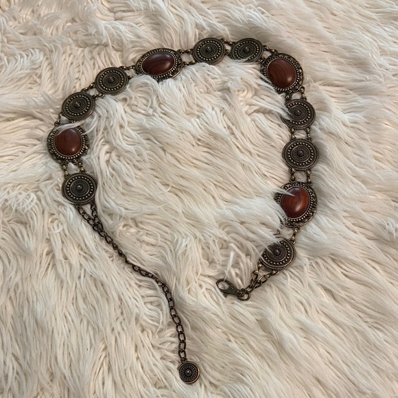 n/a Accessories - Vintage Style Medallion Belt with Brown Accents length 40” excellent condition